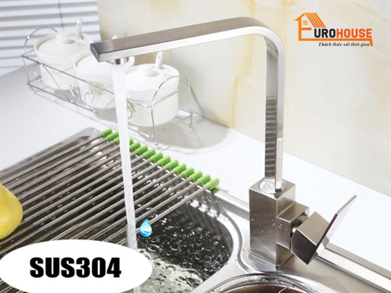 vòi rửa bát Bosseu-BS304V3 được làm từ làm chất liệu inox 304 cao cấp 